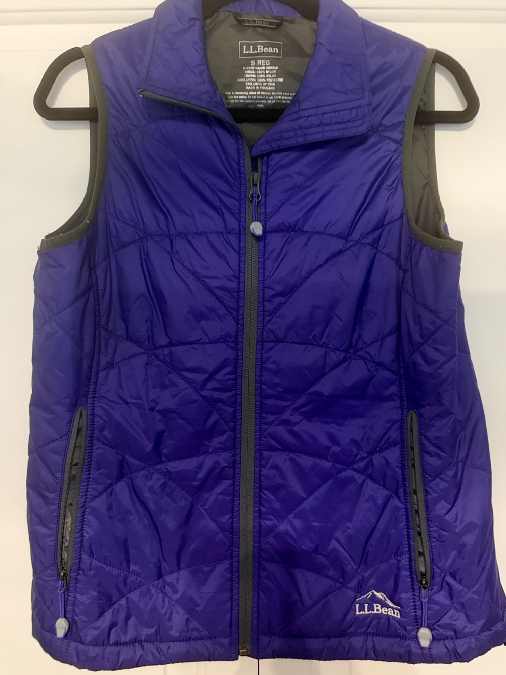 L.L. Bean: Quilted Packable Vest in Deep Purple